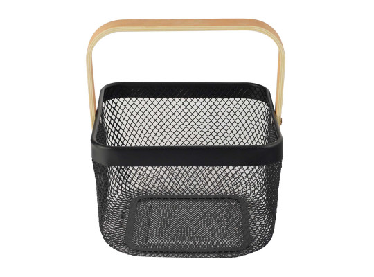 Արկղեր եվ զամբյուղներ LIMON 232100 SQUARE METAL BLACK BASKET (909272) 