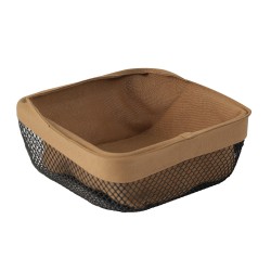 Bread basket LIMON 232200 SQUARE METAL BLACK (909227)