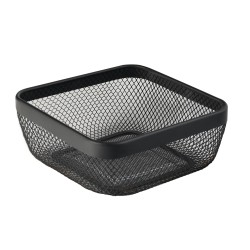 Bread basket LIMON 232200 SQUARE METAL BLACK (909227)