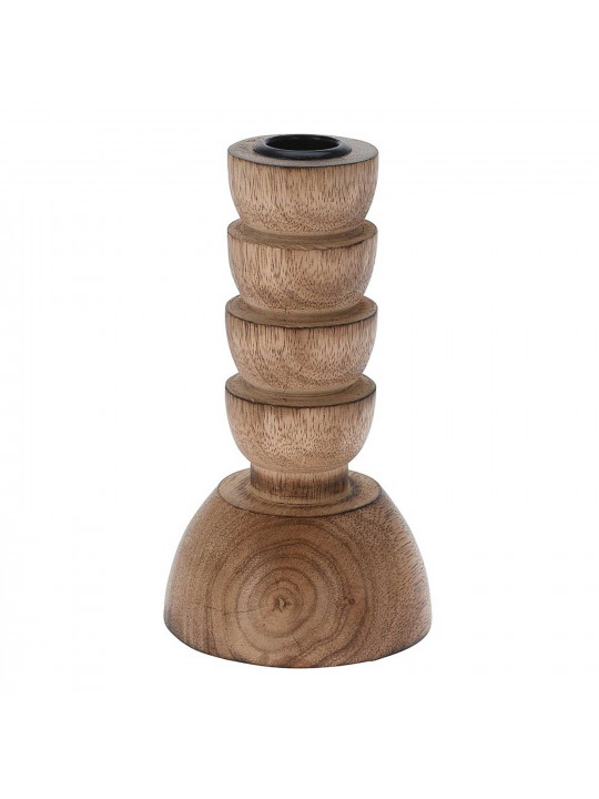Candlestick KOOPMAN CANDLE HOLDER WOOD 155MM (F1) (075428) (A69000070)