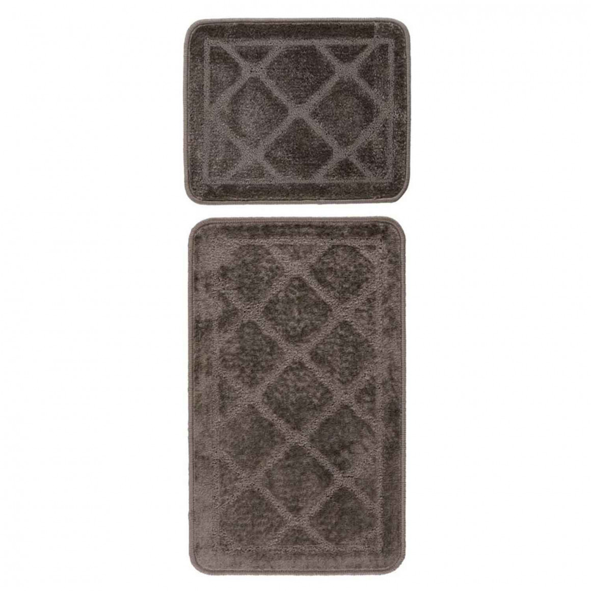 Ուղեգորգ LALEE BAR101 BARI BATH SET 2PC  50x120CM GREY-BROWN 
