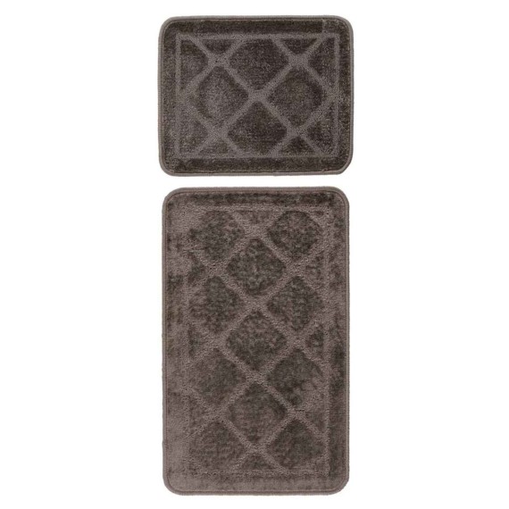 Mat LALEE BAR101 BARI BATH SET 2PC  50x120CM GREY-BROWN 