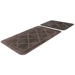 Mat LALEE BAR101 BARI BATH SET 2PC  50x120CM GREY-BROWN 