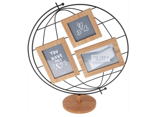 Decorate objects KOOPMAN PHOTO FRAME GLOBE 42X45CM (376273) (HZ5000500)