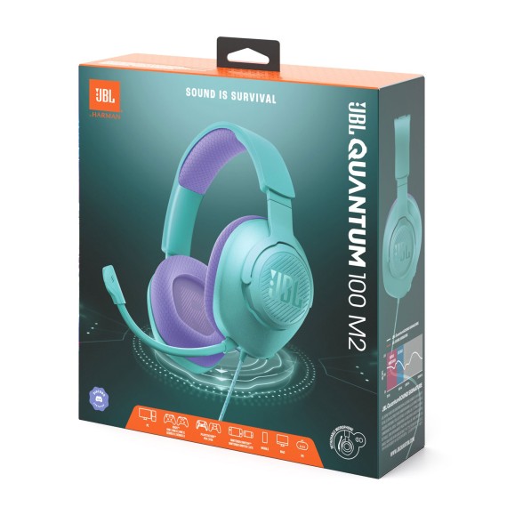 Ականջակալ JBL QUANTUM 100M2 (CYN) 