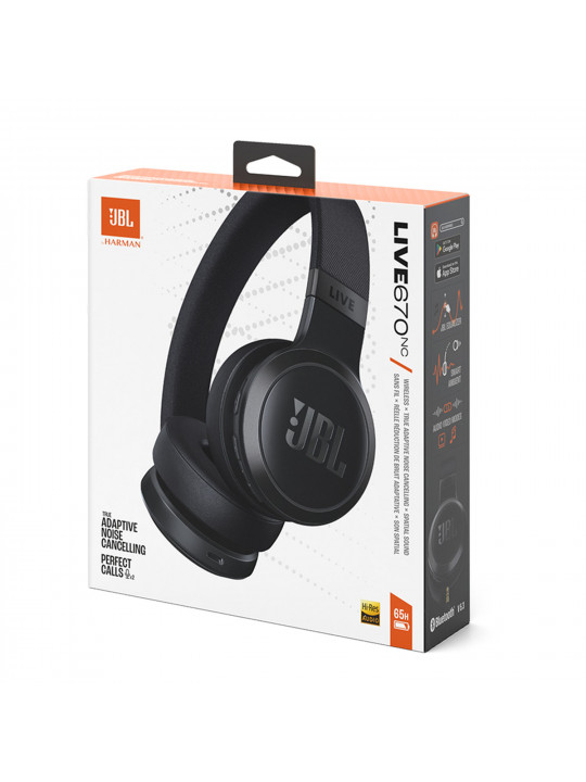 Ականջակալ JBL LIVE 670 NC (BK) 