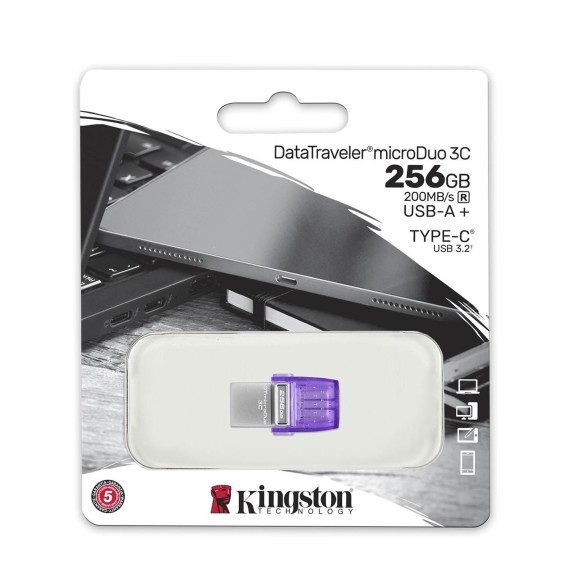 Флеш накопители KINGSTON DataTraveler microDuo 3C 256GB (DTDUO3CG3/256)