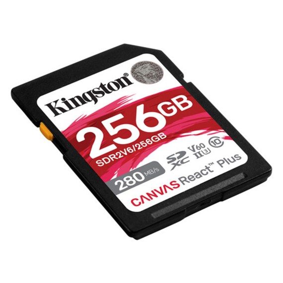 Карты памяти KINGSTON Canvas React Plus V60 SD 256GB (SDR2V6/256)