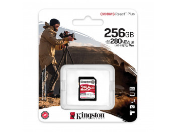 Հիշողության քարտ KINGSTON Canvas React Plus V60 SD 256GB (SDR2V6/256)