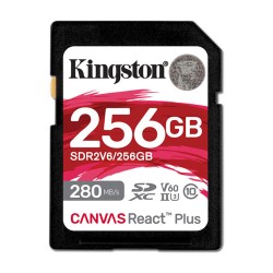Memory card KINGSTON Canvas React Plus V60 SD 256GB (SDR2V6/256)