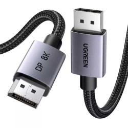 Cable UGREEN DP120 DisplayPort 1.4 1M 8K (BK/GR) (25903)