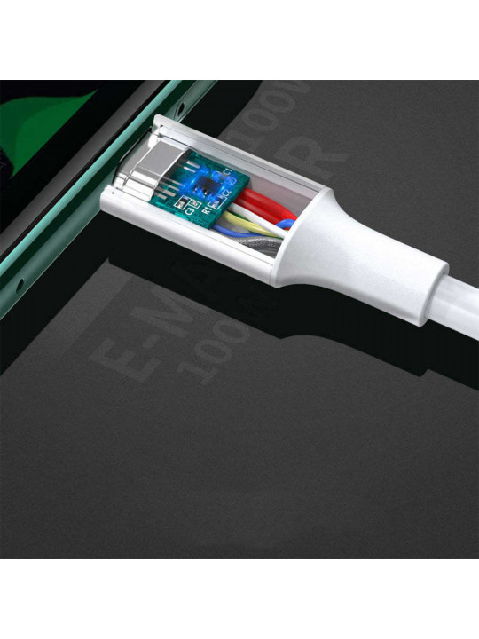 Cable UGREEN Type-C to Type-C US300 2m (WH) (60552)