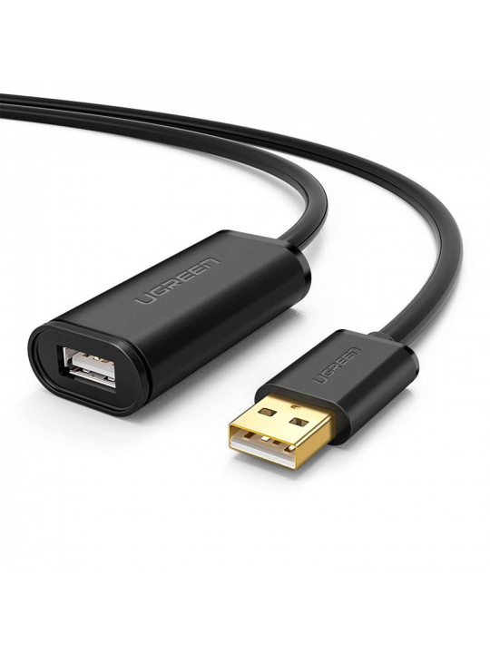 Кабель UGREEN US103 USB-A Extension 1m (BK) (10314)