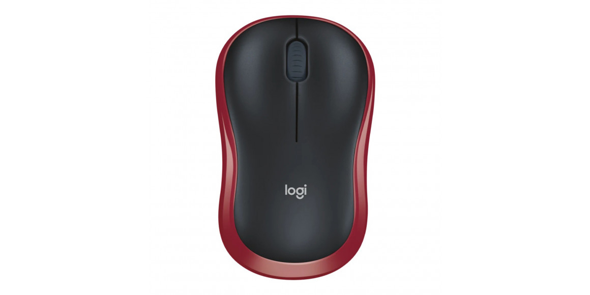 Mouse LOGITECH M185 WIRELESS (RED) (L910-002240)