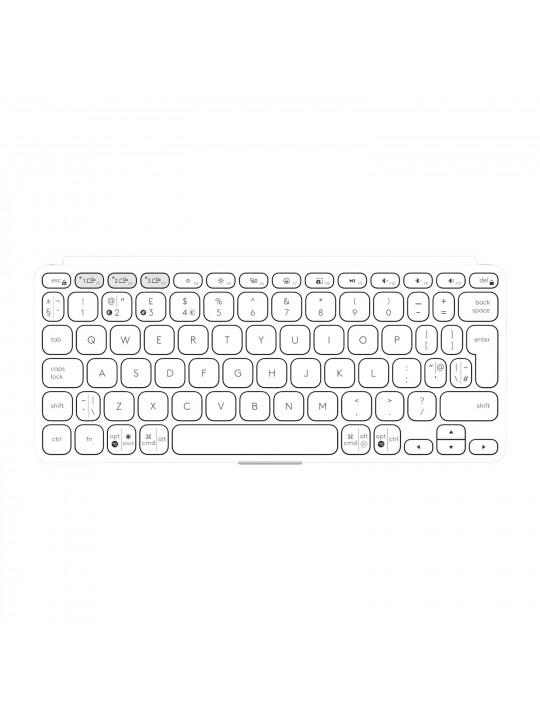 Ստեղնաշար LOGITECH Keys To Go 2 US/INTL (Pale/Grey) (L920-012985)