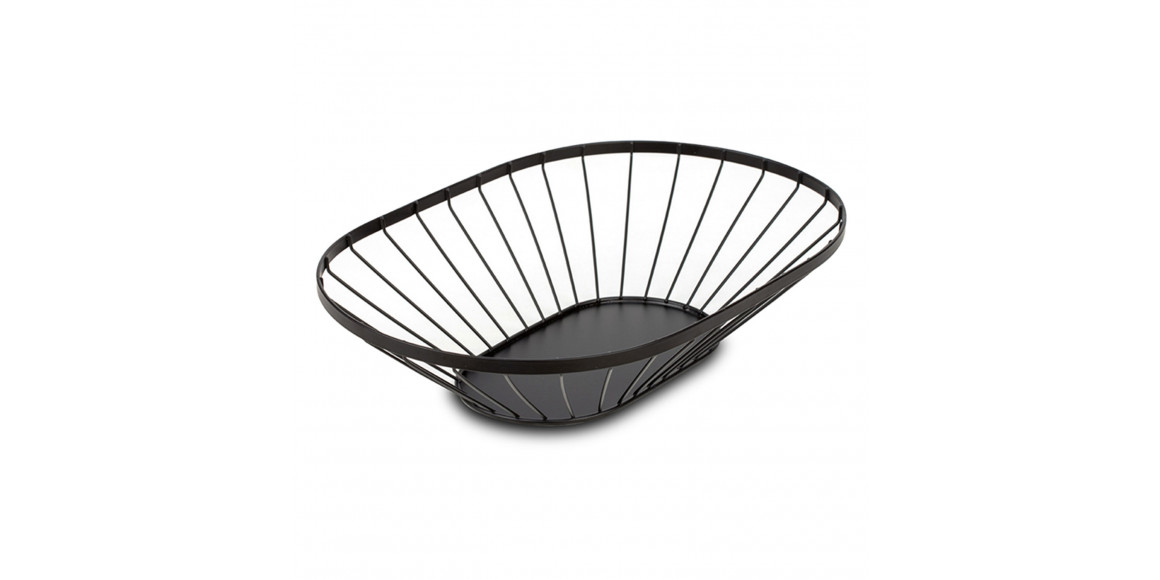 Fruit basket NAVA 10-100-032 METAL BLACK OVAL MISTY 40CM 