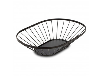 Кoрзина для фруктов NAVA 10-100-032 METAL BLACK OVAL MISTY 40CM 