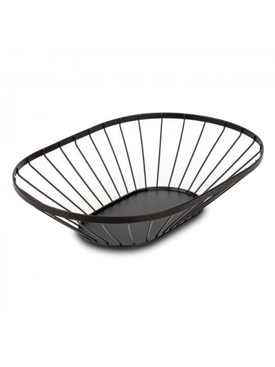 Fruit basket NAVA 10-100-032 METAL BLACK OVAL MISTY 40CM 