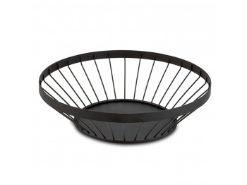 Fruit basket NAVA 10-174-050 METAL BLACK ROUND MISTY 28CM 