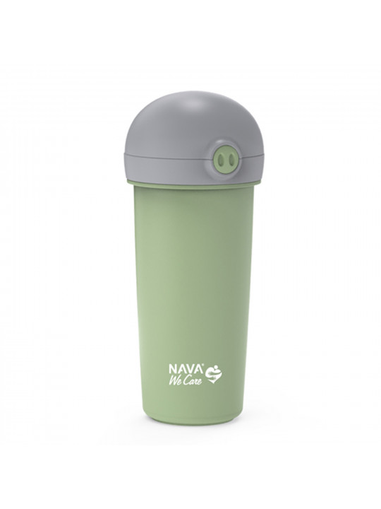 Ջրի շիշ NAVA 10-259-042 PLASTIC WE CARE GREEN 380ML 