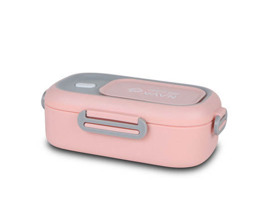 Пищевые контайнеры NAVA 10-262-005 S.STEEL LUNCH BOX WE CARE PINK 800ML 