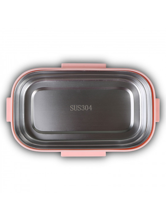 Пищевые контайнеры NAVA 10-262-005 S.STEEL LUNCH BOX WE CARE PINK 800ML 