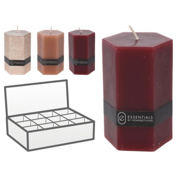 Свеча KOOPMAN PILLAR HEXAGON 7X14CM 3 (068482) (420213470)