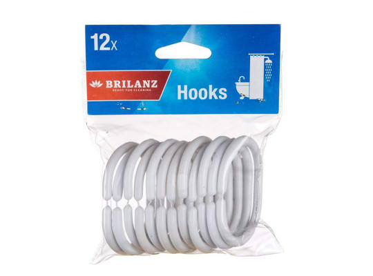 Կախիչ BANQUET 42125501 HOOKS FOR CURTAIN 12PC 