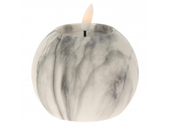 N/y decorate objects KOOPMAN LED BALL CANDLE 100X75MM WHITE (739900) (AX5435800)