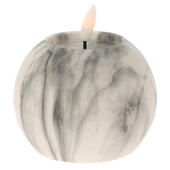 Свеча KOOPMAN LED BALL CANDLE 100X75MM WHITE (739900) (AX5435800)