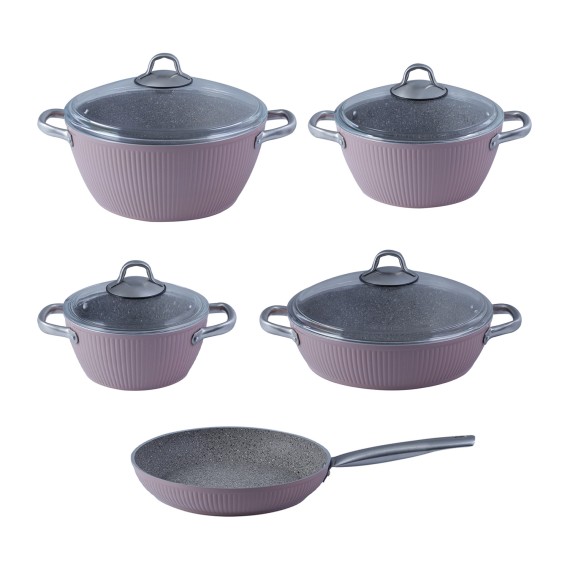 Կաթսաների հավաքածու FALEZ 15452 SANSA LINE PREMIUM ROSE GOLD 9PC 