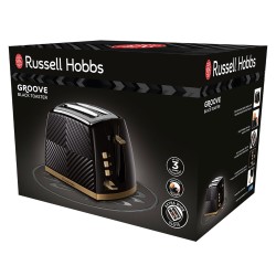 Тостер RUSSELL HOBBS BLACK GROOVE 2 SLICE (26390-56/RH)