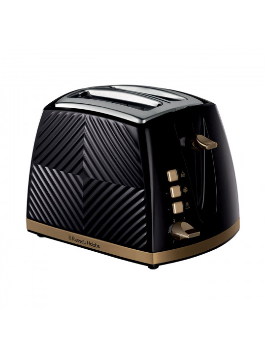 Toaster RUSSELL HOBBS BLACK GROOVE 2 SLICE (26390-56/RH)