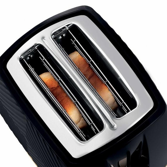 Toaster RUSSELL HOBBS BLACK GROOVE 2 SLICE (26390-56/RH)