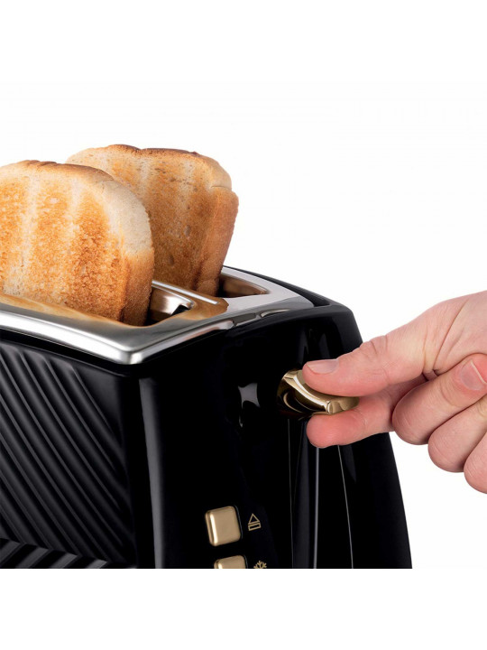 Toaster RUSSELL HOBBS BLACK GROOVE 2 SLICE (26390-56/RH)