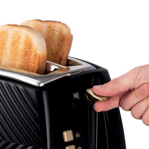 Toaster RUSSELL HOBBS BLACK GROOVE 2 SLICE (26390-56/RH)