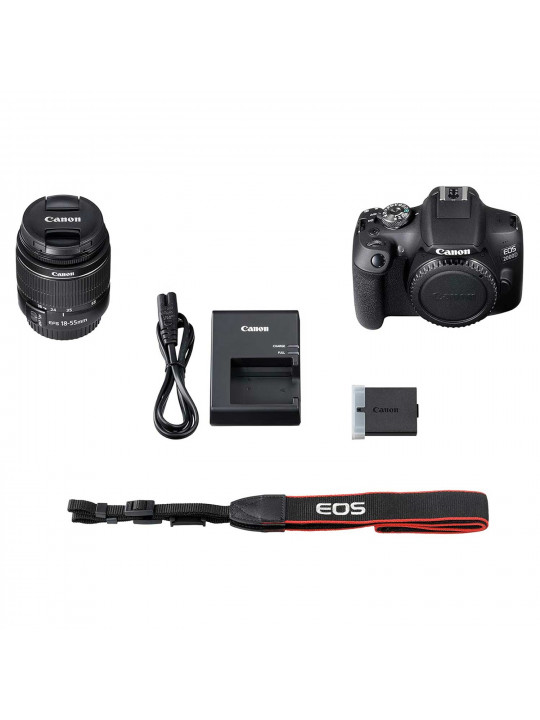 Digital photo camera CANON EOS 2000D EF-S 18-55 IS III KIT (BK) 