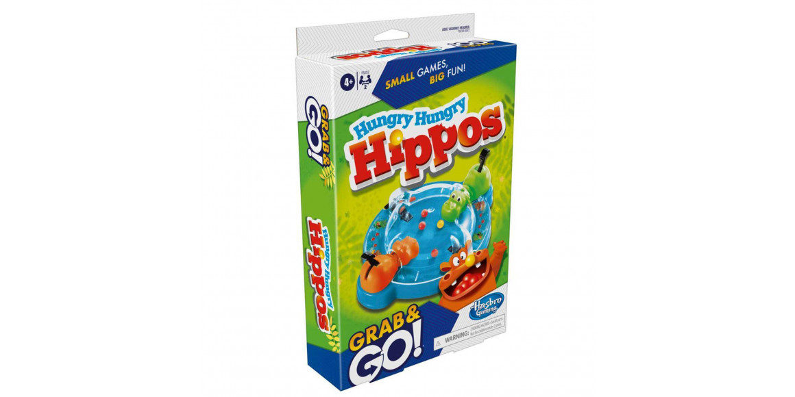 Настольные игры HASBRO F8255 GRAB AND GO HUNGRY HUNGRY HIPPOS 