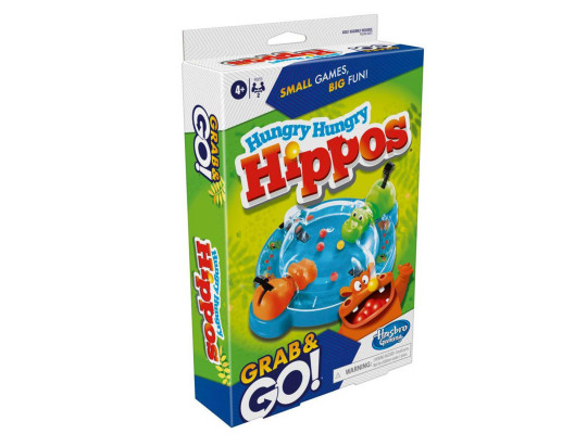 Սեղանի խաղեր HASBRO F8255 GRAB AND GO HUNGRY HUNGRY HIPPOS 