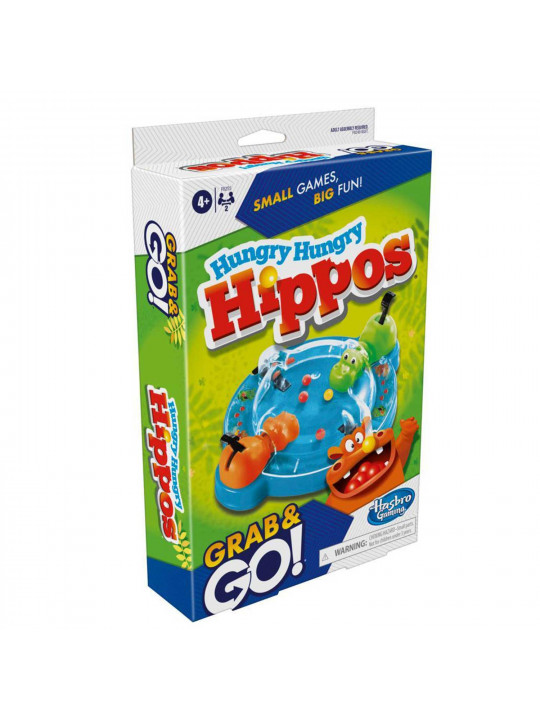 Սեղանի խաղեր HASBRO F8255 GRAB AND GO HUNGRY HUNGRY HIPPOS 