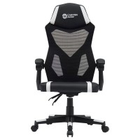 Игровое кресло CANYON Flow (Black/White) (CNE-MCH01W)
