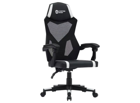 Gaming chair CANYON Flow (Black/White) (CNE-MCH01W)