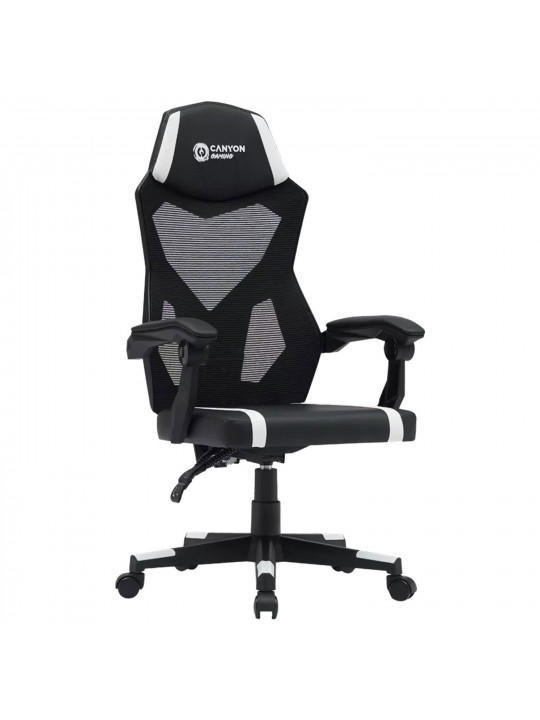 Gaming chair CANYON Flow (Black/White) (CNE-MCH01W)