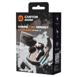 Tws наушник CANYON DoubleBee GTWS-2 (Black) (CND-GTWS2B)