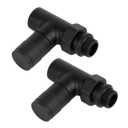 Valve ROYAL THERMO PIANO SET ANGLE BLACK 1/2 