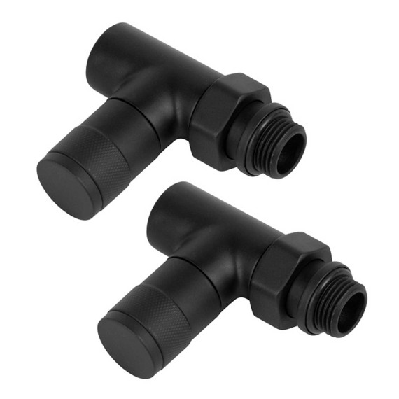 Կափույր ROYAL THERMO PIANO SET ANGLE BLACK 1/2 