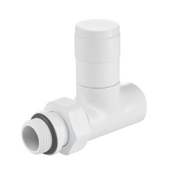 Valve ROYAL THERMO PIANO SET ANGLE WHITE 1/2 