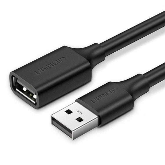 Кабель UGREEN US103 USB-A Extension 1m (BK) (10314)