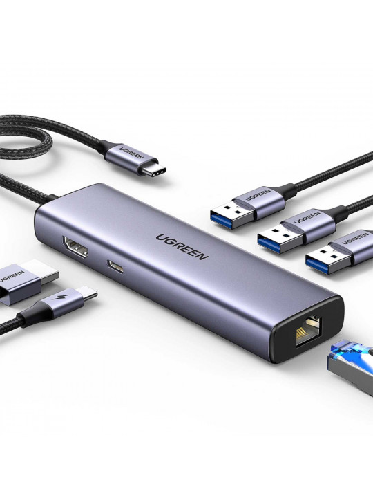 Usb-узел UGREEN USB-C Multifunction Adapter (15598)