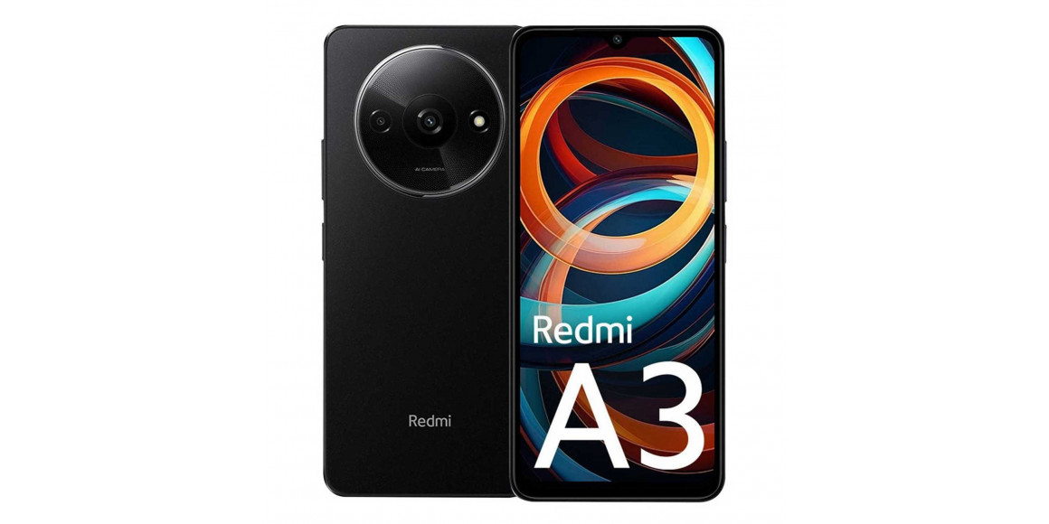 Смартфон XIAOMI REDMI A3 3GB 64GB (Black) (23129RN51X)